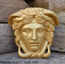 Load image into Gallery viewer, History Medusa Versace Rondanini Bust design Artifact Carved Sculpture Statue 12&quot; on pedestal www.Neo-Mfg.com
