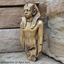 Load image into Gallery viewer, History Egyptian Amenemhat III Sculptural relief statue www.Neo-Mfg.com 8.5" no base