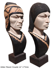 Load image into Gallery viewer, Aztec Mayan Indigenous Couple Statue Sculpture 12" www.Neo-Mfg.com home decor