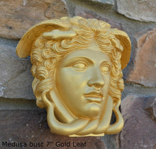 Load image into Gallery viewer, History Medusa Versace Rondanini Bust design Artifact Carved Sculpture Statue 12" on pedestal www.Neo-Mfg.com