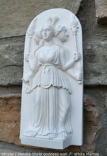 Load image into Gallery viewer, Hecate or Hekate triple goddess wall Sculpture www.Neo-Mfg.com 7" alter
