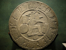 Load image into Gallery viewer, History Aztec Maya Mesoamerica Ball player disc Chinkultic plaque wall Sculpture Statue www.Neo-Mfg.com 12"