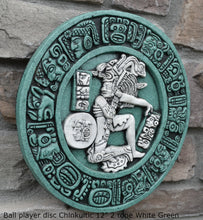 Load image into Gallery viewer, History Aztec Maya Mesoamerica Ball player disc Chinkultic plaque wall Sculpture Statue www.Neo-Mfg.com 12"