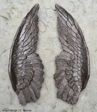 Load image into Gallery viewer, Angel Wings Aged wall sculpture statue plaque www.Neo-Mfg.com 27" Large