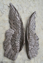 Load image into Gallery viewer, Angel Wings Aged wall sculpture statue plaque www.Neo-Mfg.com 27&quot; Large
