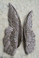 Load image into Gallery viewer, Angel Wings Aged wall sculpture statue plaque www.Neo-Mfg.com 27" Large