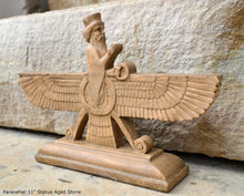 Load image into Gallery viewer, Assyrian Faravahar ahura mazda Persian Persepolis art Sculpture relief 11" www.Neo-Mfg.com