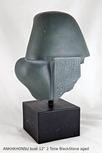 Load image into Gallery viewer, History Egyptian Ankhkhonsu bust Statue Sculpture 12" www.Neo-Mfg.com home decor Museum reproduction