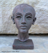 Load image into Gallery viewer, History Egyptian Princess Amarna bust Sculpture 4" www.Neo-Mfg.com home decor Museum Reproduction