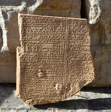 Load image into Gallery viewer, History EPIC OF GILGAMESH Pre-Biblical Deluge flood Story museum replica cuneiform tablet Sculpture 6" www.Neo-Mfg.com home decor
