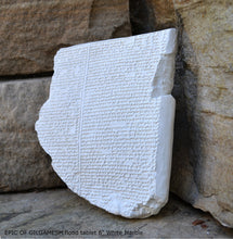 Load image into Gallery viewer, History EPIC OF GILGAMESH Pre-Biblical Deluge flood Story museum replica cuneiform tablet Sculpture 6" www.Neo-Mfg.com home decor