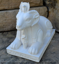 Load image into Gallery viewer, Egyptian Sphinx Ram-Headed Temple Amun Karnak Carving sculpture statue 8.75" www.Neo-Mfg.com