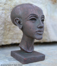 Load image into Gallery viewer, History Egyptian Princess Amarna bust Sculpture 4" www.Neo-Mfg.com home decor Museum Reproduction