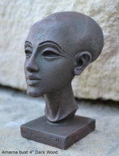 Load image into Gallery viewer, History Egyptian Princess Amarna bust Sculpture 4" www.Neo-Mfg.com home decor Museum Reproduction