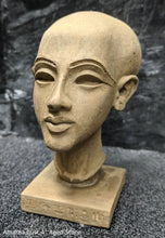 Load image into Gallery viewer, History Egyptian Princess Amarna bust Sculpture 4" www.Neo-Mfg.com home decor Museum Reproduction
