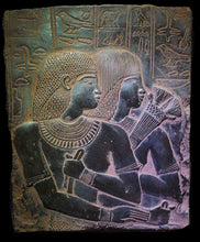 Load image into Gallery viewer, History Egyptian MAYA & WIFE stela Plaque Artifact Sculpture 12" www.Neo-Mfg.com home decor