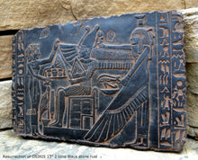 Load image into Gallery viewer, History Egyptian Resurrection of OSIRIS Plaque Artifact Sculpture 13" www.Neo-Mfg.com home decor