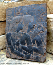 Load image into Gallery viewer, History Egyptian MAYA & WIFE stela Plaque Artifact Sculpture 12" www.Neo-Mfg.com home decor