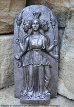 Load image into Gallery viewer, Hecate or Hekate triple goddess wall Sculpture www.Neo-Mfg.com 7" alter