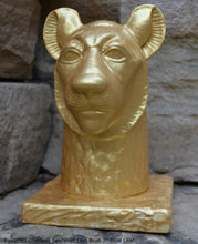 Load image into Gallery viewer, History Egyptian Goddess Sekhmet Lion Bust Sculpture Statue 7" www.Neo-Mfg.com