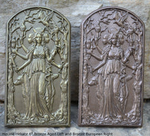 Load image into Gallery viewer, Hecate or Hekate triple goddess wall Sculpture www.Neo-Mfg.com 6" alter moon