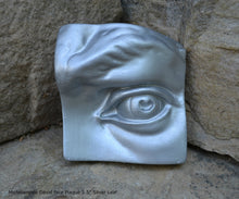 Load image into Gallery viewer, Roman Michelangelo David Eye, Nose or mouth face Plaque Artifact Sculpture www.Neo-Mfg.com museum reproduction Brucciani sold as EACH