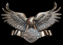 Load image into Gallery viewer, Harley Davidson Vintage Eagle logo wall plaque 10"