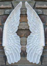 Load image into Gallery viewer, Angel Wings Aged wall sculpture statue plaque www.Neo-Mfg.com 27" Large