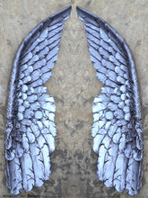 Load image into Gallery viewer, Angel Wings Aged wall sculpture statue plaque www.Neo-Mfg.com 27" Large
