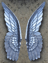 Load image into Gallery viewer, Angel Wings Aged wall sculpture statue plaque www.Neo-Mfg.com 27" Large