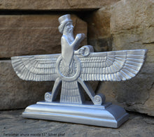 Load image into Gallery viewer, Assyrian Faravahar ahura mazda Persian Persepolis art Sculpture relief 11" www.Neo-Mfg.com
