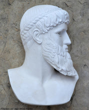 Load image into Gallery viewer, Roman Greek Poseidon bust Sculpture 10" www.Neo-Mfg.com home decor Museum Reproduction
