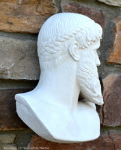 Load image into Gallery viewer, Roman Greek Poseidon bust Sculpture 10" www.Neo-Mfg.com home decor Museum Reproduction