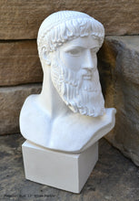 Load image into Gallery viewer, Roman Greek Poseidon bust Sculpture 13" www.Neo-Mfg.com home decor Museum Reproduction