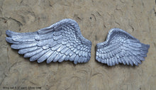 Load image into Gallery viewer, Angel Wings wall sculpture statue plaque www.Neo-Mfg.com 8.5" Each Sold as pair wall decor