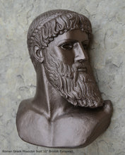 Load image into Gallery viewer, Roman Greek Poseidon bust Sculpture 10" www.Neo-Mfg.com home decor Museum Reproduction
