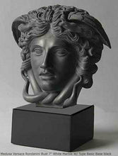 Load image into Gallery viewer, History Medusa Versace Rondanini Bust design Artifact Carved Sculpture Statue 7" www.Neo-Mfg.com Mounted on base