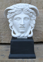 Load image into Gallery viewer, History Medusa Versace Rondanini Bust design Artifact Carved Sculpture Statue 7" www.Neo-Mfg.com Mounted on base