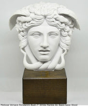Load image into Gallery viewer, History Medusa Versace Rondanini Bust design Artifact Carved Sculpture Statue 7" www.Neo-Mfg.com Mounted on base