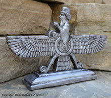 Load image into Gallery viewer, Assyrian Faravahar ahura mazda Persian Persepolis art Sculpture relief 11" www.Neo-Mfg.com