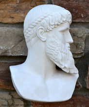 Load image into Gallery viewer, Roman Greek Poseidon bust Sculpture 10" www.Neo-Mfg.com home decor Museum Reproduction