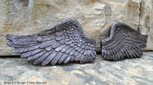 Load image into Gallery viewer, Angel Wings wall sculpture statue plaque www.Neo-Mfg.com 8.5" Each Sold as pair wall decor