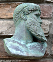 Load image into Gallery viewer, Roman Greek Poseidon bust Sculpture 10" www.Neo-Mfg.com home decor Museum Reproduction