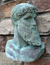 Load image into Gallery viewer, Roman Greek Poseidon bust Sculpture 10" www.Neo-Mfg.com home decor Museum Reproduction