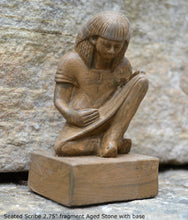 Load image into Gallery viewer, Egyptian Scribe Sculpture reproduction art 2.75" www.Neo-Mfg.com home decor Museum