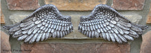 Load image into Gallery viewer, Angel Wings wall sculpture statue plaque www.Neo-Mfg.com 8.5" Each Sold as pair wall decor
