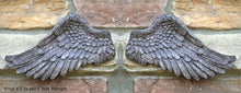 Load image into Gallery viewer, Angel Wings wall sculpture statue plaque www.Neo-Mfg.com 8.5" Each Sold as pair wall decor