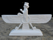 Load image into Gallery viewer, Assyrian Faravahar ahura mazda Persian Persepolis art Sculpture relief 11" www.Neo-Mfg.com