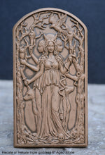 Load image into Gallery viewer, Hecate or Hekate triple goddess wall Sculpture www.Neo-Mfg.com 6" alter moon