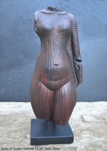Load image into Gallery viewer, History Egyptian Torso of Queen Nefertiti 12.25" 2 Tone Sculpture museum reproduction art 12" www.Neo-Mfg.com home decor relief